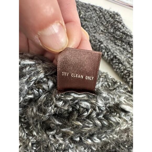 "525 AMERICA" Sweater Womens Cropped Chunky Knit Front Pocket SZ M Workwear Warm - Picture 6 of 11